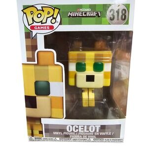 Funko Pop Games Minecraft Ocelot 318 Vinyl Figure Mojang Collectible New